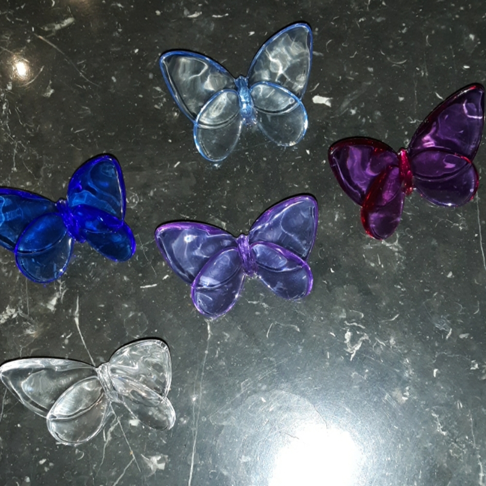 Bacarat Butterflys, set of 5